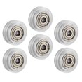 thumbnail image 1 of Hemoton  6 Pcs Wheel Bearing Pulley Transparent Assorted Color Office, 1 of 8