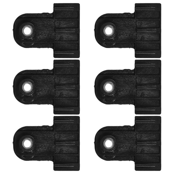 Hemoton 6 Pcs Window Door Glass Channel Clips Modification Parts Black