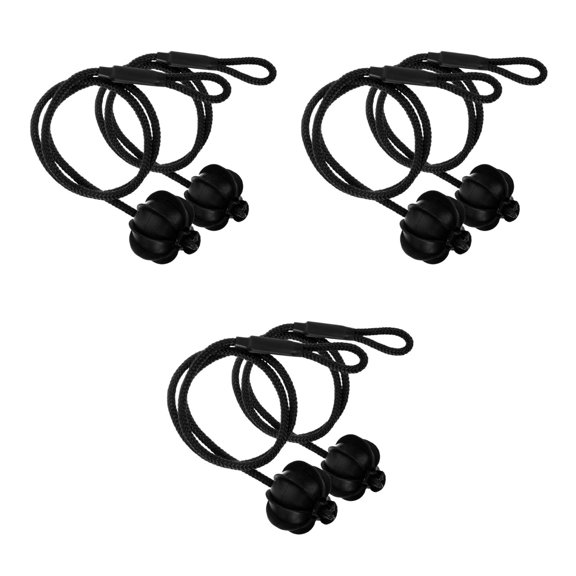 Hemoton 6 pcs  Car Rear Deck Lid Hanging Strap With Ball Trunk Cover Holding Rope For Boot Lid Car Hatchback Parcel Shelves String Holding Strap