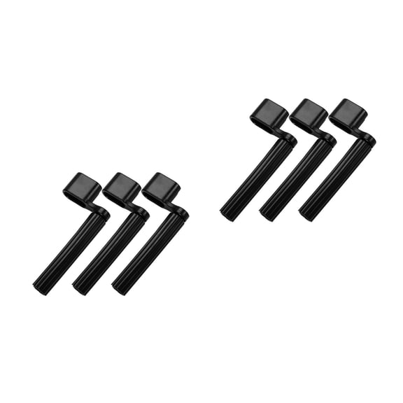 SOPOTUTU Guitar Peg Winder Tool Compact and Portable for Guitars and Ukuleles Black 6Pcs