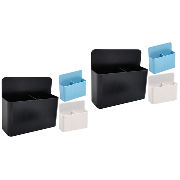 Hemoton 6 pcs Magnetic Pen Organizer Whiteboard Pen Holder Chalk Case Storage Container