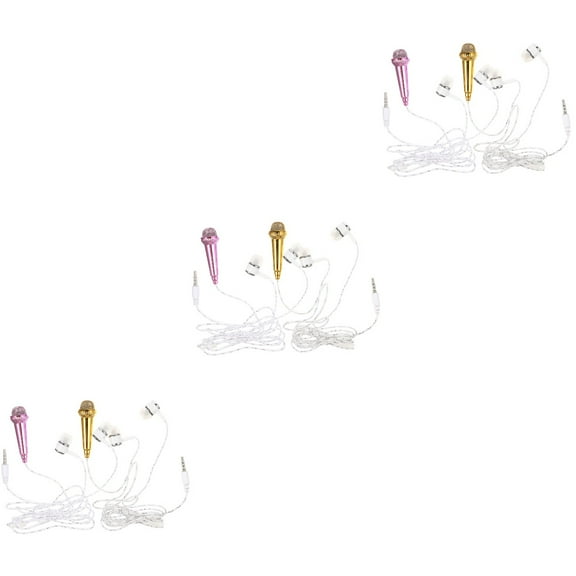 Hemoton 6 pcs  Mini Microphone Phone Laptop Tablets Small Microphone for Voice Video Recording Singing