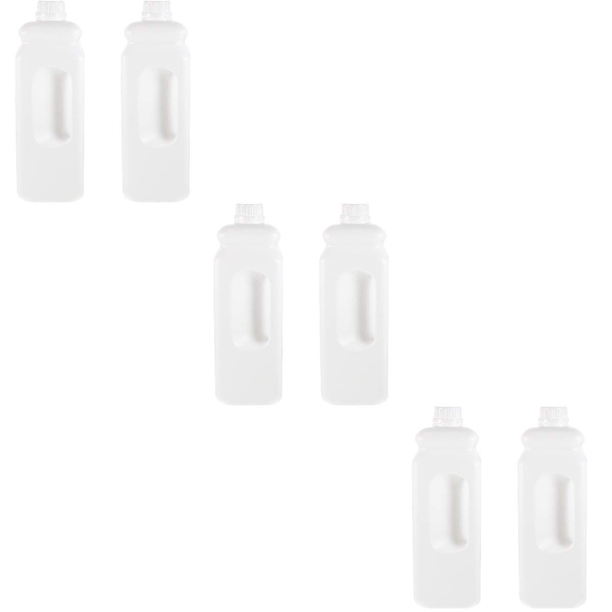 Hemoton 6-Pack Leak- Reusable Plastic Gallon Jugs Caps for Storage and Transport