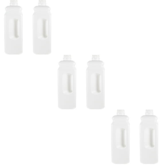 Hemoton 6 pcs  Reusable Storage Jug Leak-proof Water Jug Plastic Gallon Jug with Caps