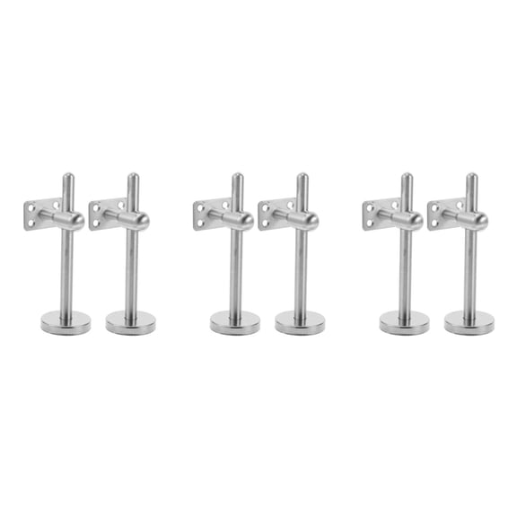 UPGRATOR WORGEOUS 6 pcs Staircase Handrail Bracket Wall Fastener Mounted Hand Holder Adjustable Connector for Handrail Mounting