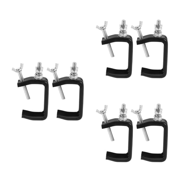 Hemoton 6 pcs Truss Clamp Lights Clamp Aluminum Alloy Mounting Truss Bracket Hook Clamp Lighting Clamps Spot Lights Light Pole Clamps Truss Clamps