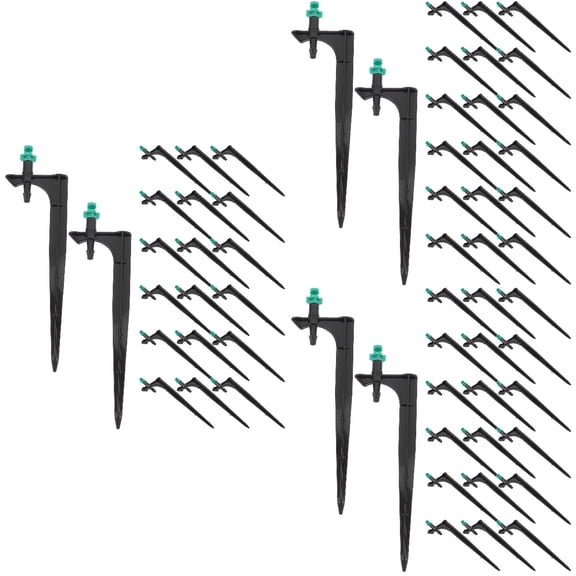 SOPOTUTU 60Pcs Irrigation Dripper Spray Nozzles, Stable Material for Watering System