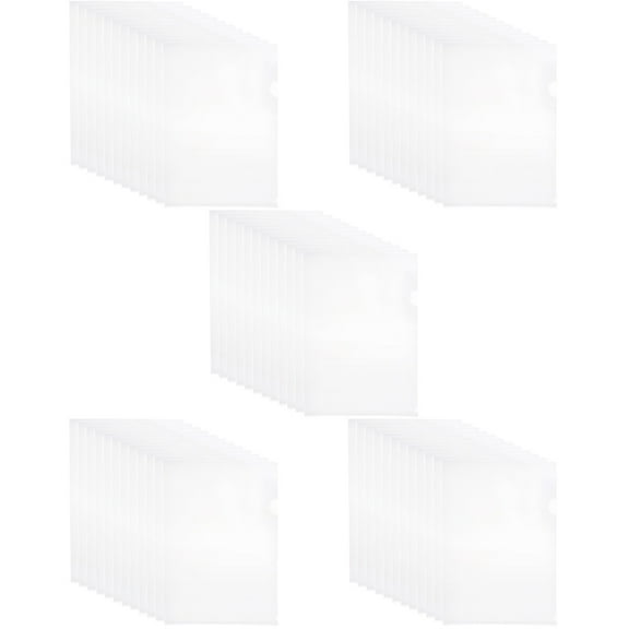 Hemoton 60 pcs  Clear Document Folder L-Type Plastic Folder Copy Safe Project Pocket US Letter/ A4 Size in Transparent Color