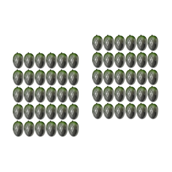 Hemoton 60 pcs  Fake Olive Ornaments Realistic Olive Simulation Adornments Fruits Decors