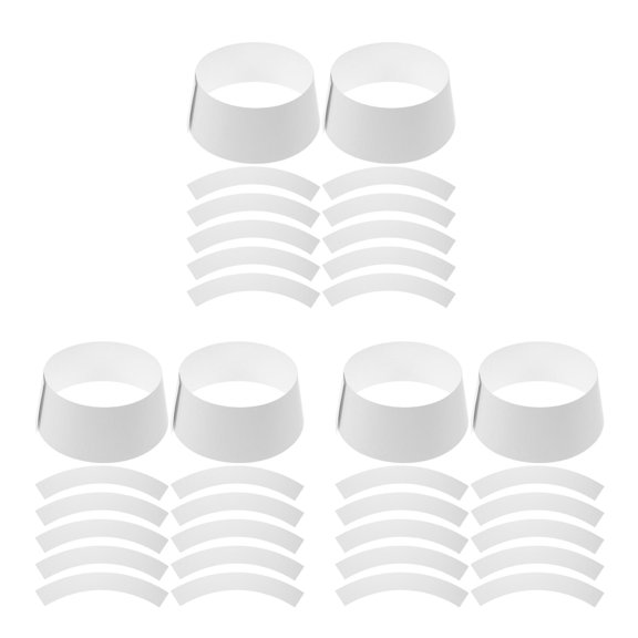 Hemoton 60 pcs Hat Support Inserts Bucket Hat Storage Inner Former Paperboard Hat Crown Shaper for White Hat Display Form Inserts for Round Top Hats
