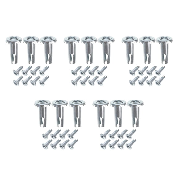 UPGRATOR 60Pcs Iron Furniture Caster Socket Inserts for Home Use, 1.2 x 0.75 x 0.75 Inch Replacement Parts