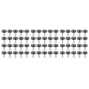 Hemoton 60 pcs License Plate Screws Aluminium Alloy License Plate Frame Screws for Motorcycle 6mm Black
