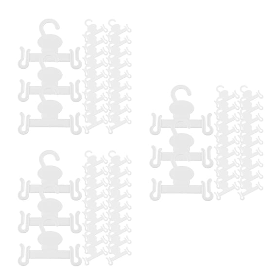 HEMOTON 60-Pack Heavy Duty Plastic Slipper Hanger Hooks, Multi-Functional Space-Saving Footwear Organizer for Closet Storage
