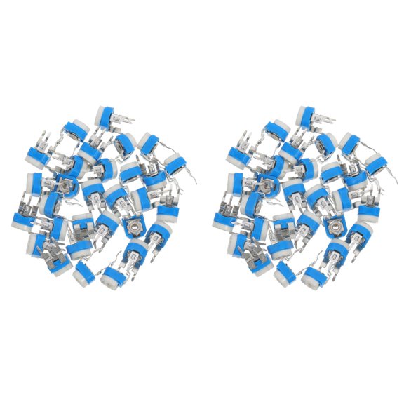 Hemoton 60 pcs Trim Potentiometer Adjustable 2k Ohm Variable Resistor Potentiometer