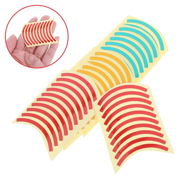 Hemoton 60pcs Pressure Gauge Indicator Decals Adhesive Industrial Gauge Limit Tags Color-Coded Red Yellow Green Reflective Labels for Maintenance Safety