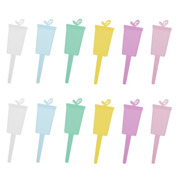 RENACLIPY Garden Identification Stakes Assorted Color 60Pcs 3.93X1.57X0.04In