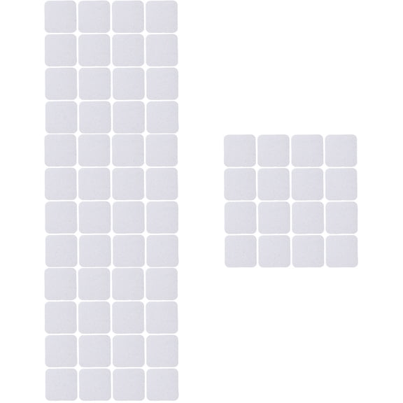 Hemoton 64 Pcs  Refrigerator Magnets Sublimation Blank Magnet Simple Home Fridge Magnet