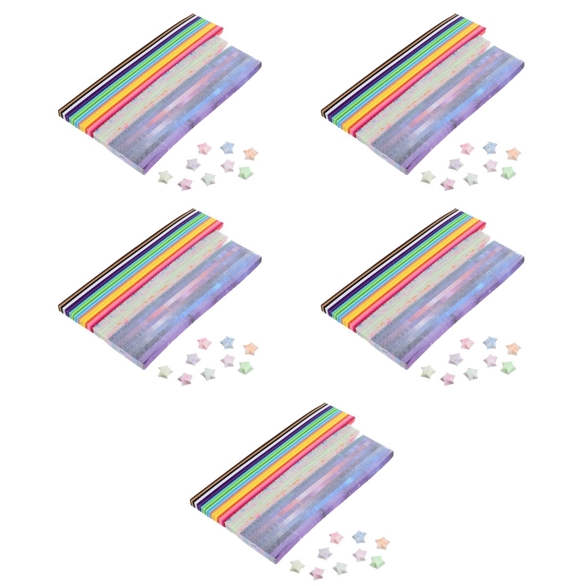 Hemoton 6450 Pcs  Paper Star Strips Star Paper Origami Star Paper Strips Party Origami Papers Paper Craft Supplies