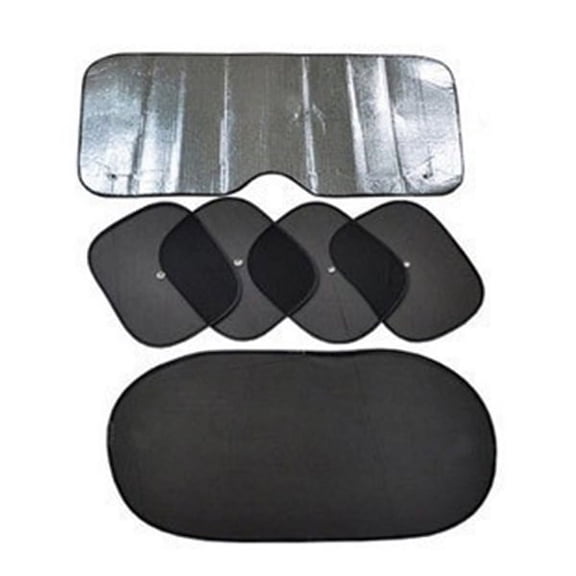 Hemoton 6-Pack Car Windshield Sunshade Set Front Rear Side Window UV Rays Protector Sun Shade for Vehicle