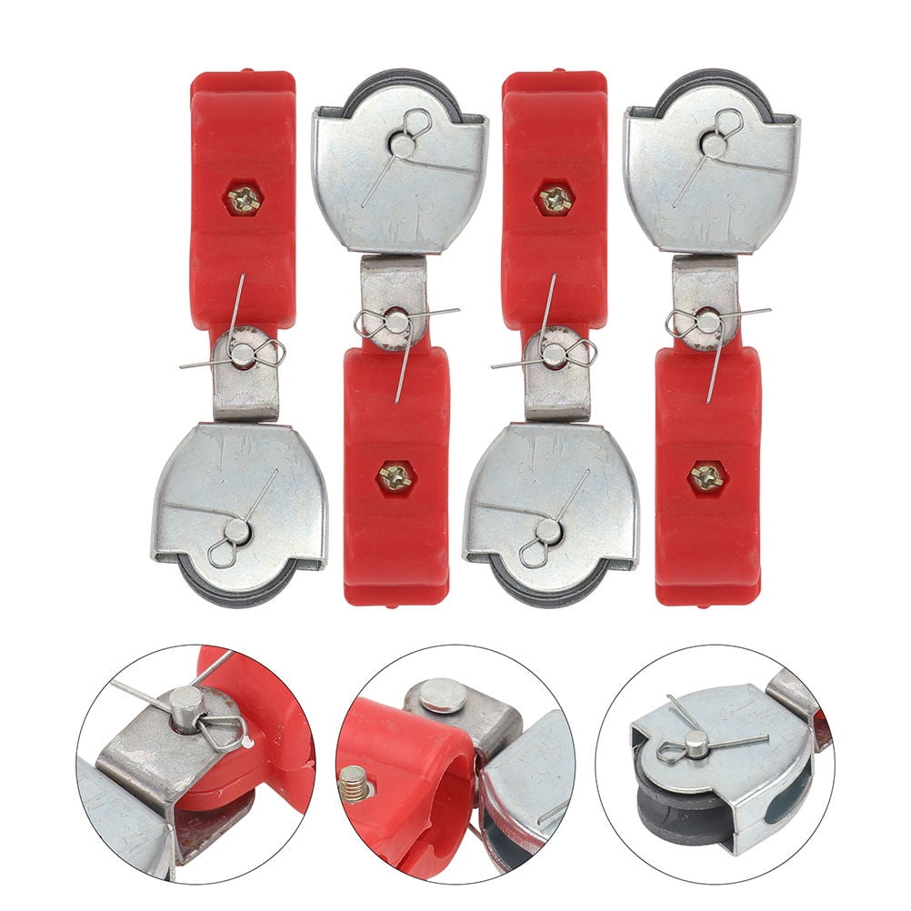 V Type Cable Pulley Wheel, Swivel Single Pulley Block Stainless Steel Bearing Inside Heavy Duty Good For Pulley System Gym Equipment Loading 1100lb