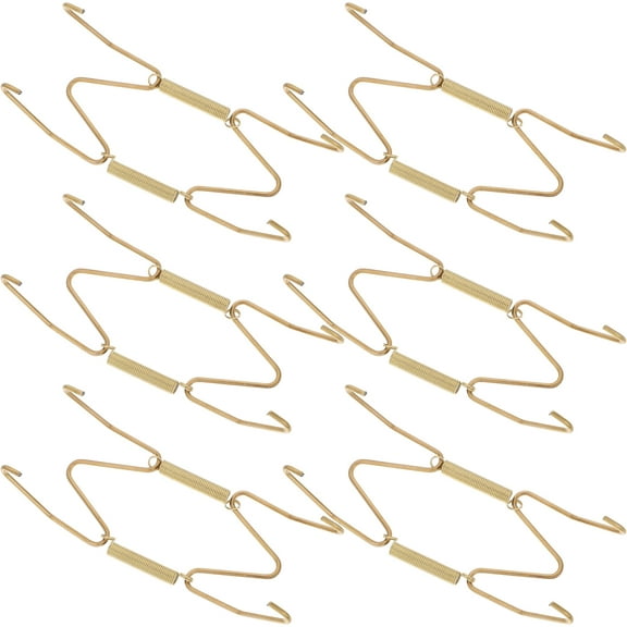 Hemoton 6pcs Plate Hangers For Walls Invisible Plate Hangers For Display Wall Plate Holder W Shaped Plate Hooks Vertical Plate Display Wall Mount For Decorative Plate Antique Arts