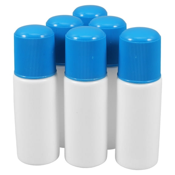 Hemoton 6pcs Refillable Sponge Applicator Bottles For Cosmetics And Liniments For Travel And Storage Leak Proof And Reusable Plastic Bottles 30ml