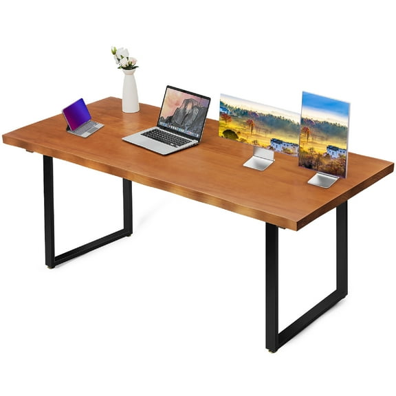 Hemoton Smooth Finish Multi Solid Pine Desk for Home Office Versatile Functionality