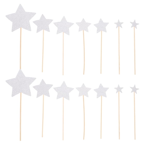 RENACLIPY Paper Cake Decoration Toppers, 70pcs Adjustable Depth for Kids Birthday Party Supplies
