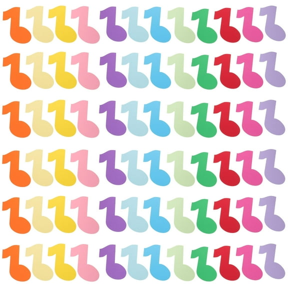 Hemoton  72 Pcs Music Classroom Posters Musical Note Paper Cut Decoration Student