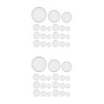 thumbnail image 1 of Hemoton 72 pcs Plastic Binder Rings 24mm 35mm 54mm Transparent Loose Leaf Binder Rings Rotatable Key Rings for Crafts Book Rings for Cards Document Office Organization School Home, 1 of 8