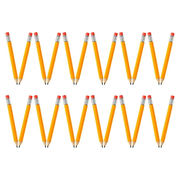 Hytrove Golf Pencils 72Pcs Wood Yellow Students Scoring Multi-Function