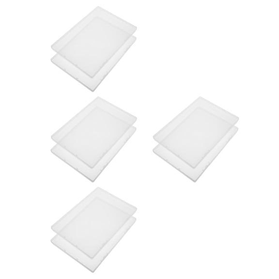 UPGRATOR Clear Plastic Document Organizer Boxes for Certificates, Photos, Important Papers, A5 Size Storage Containers