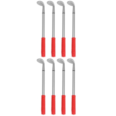 YOSADIER Red Ballpoint Pen, Putter and Iron Head, Alloy, Desk Ornament, 8Pcs