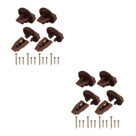 Hemoton 8-Piece Drawer Slide Replacement Kit for Kitchen Cabinets and Furniture, Smooth Quiet Dresser Drawer Guide Repair Set