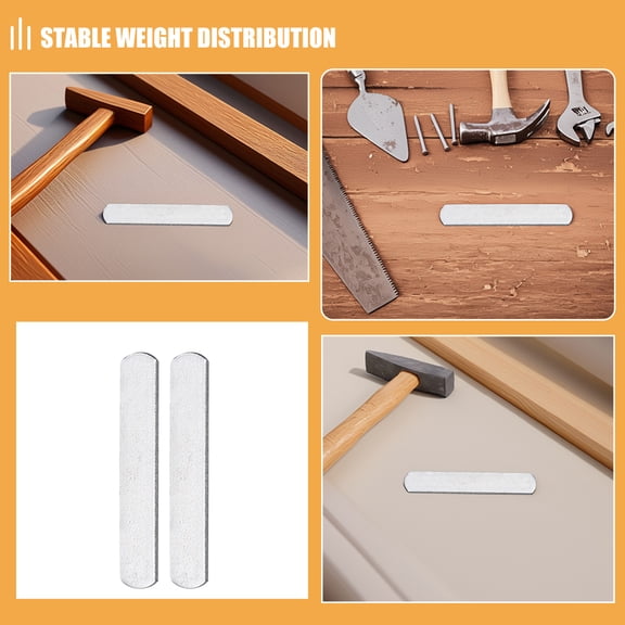 Hemoton 8 Pcs Weights for Weighted Vest Load Bearing Plate 12.00X2.50X0.70CM Silver