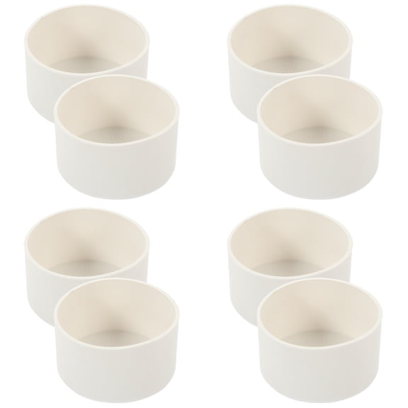 COOPHYA White Reusable Silicone Bottle Boot - Multipurpose Cup Bottom Protector for Enhanced Grip and