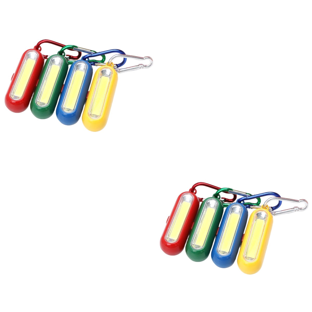 Hemoton 8 pcs Camping Keychain Flashlight Cute Keychain Flashlight Mini ...