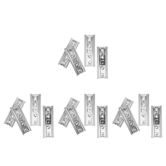 Hemoton 8-Piece Concealed Mounting Brackets Set for Sofa Armrest, Bed Frame, Sectional Sofa Connector, Detachable Furniture Wall Plates