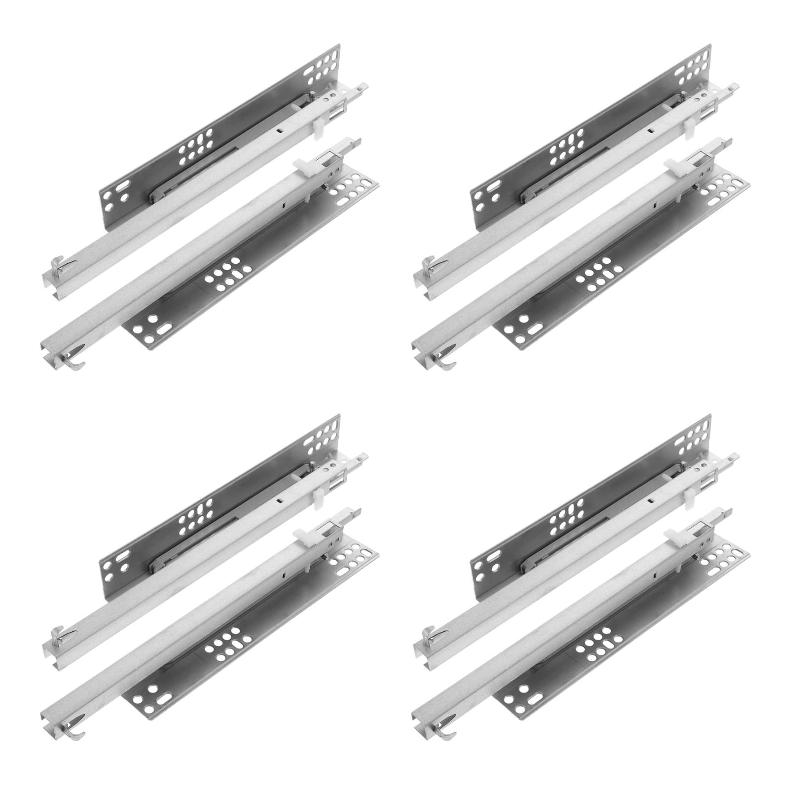 Hemoton 8 pcs Drawer Track Slides Full Extension Bearing Cabinet ...