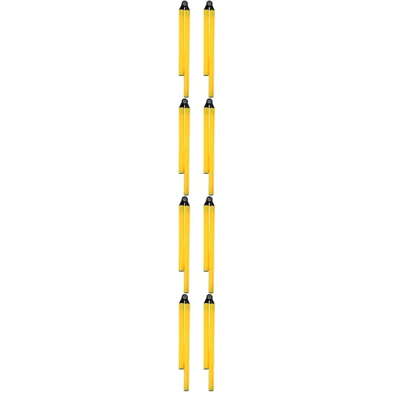 EXHUMKY Yellow Soccer Training Poles with ABS Metal for Daily Practice and Skill Development