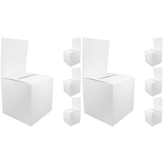 Hemoton 8 pcs Lottery Box Raffle Ticket Box Donation Box Lottery Box Storage Bin for Business Meeting