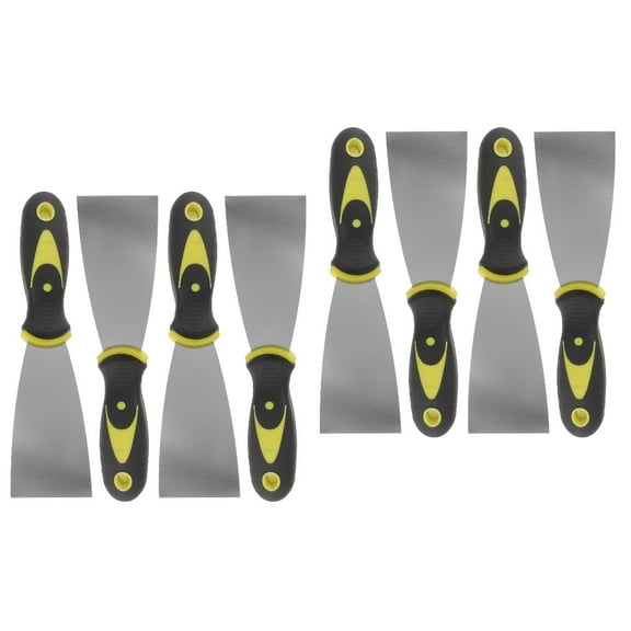 Hemoton 8 pcs Metal Scraper Drywall Spatula 2 Inch Patch Repair Spatula Wallpaper Remover