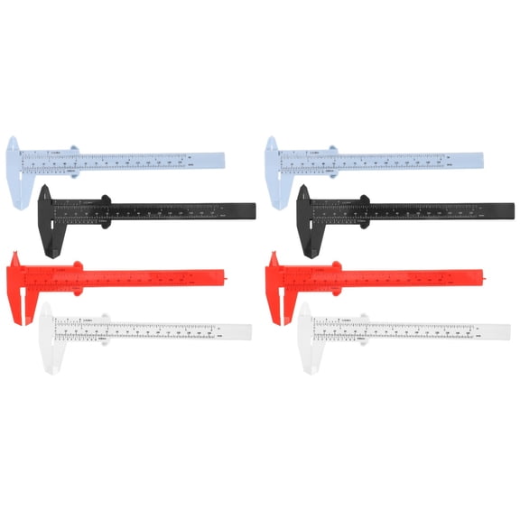 YOSADIER Versatile Plastic Calipers Assorted Color Suitable for Various Applications 8Pcs