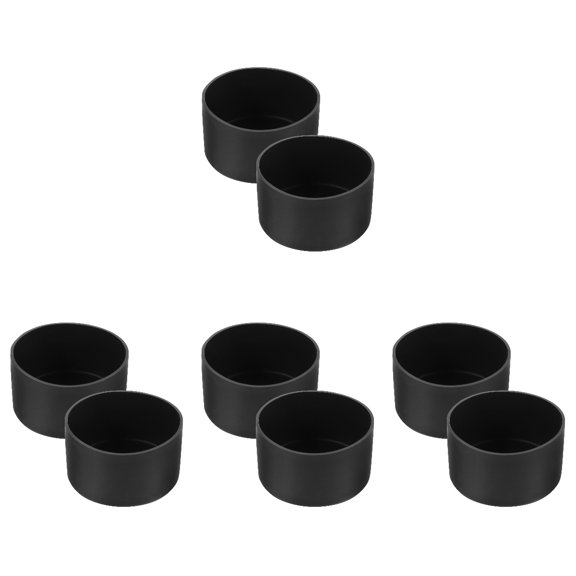 Hemoton 8 pcs  Silicone Protective Bottle Boot Anti-skid Bottle Bottom Sleeve Practical Cup Boot