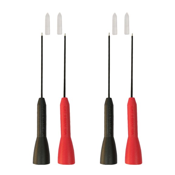 Hemoton 8 pcs Test Leads Pin Test Probe Tips Multimeter Stainless Steel Test Needle