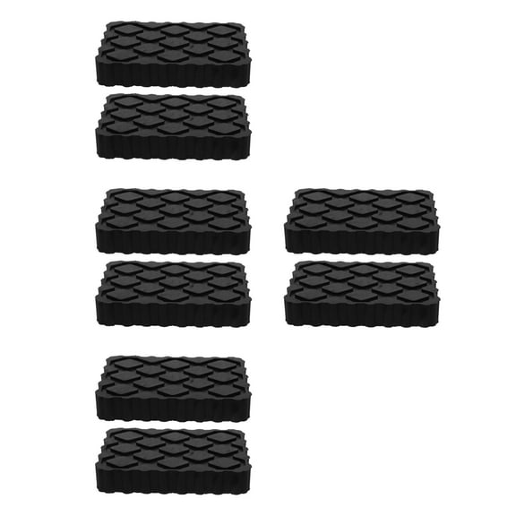 Hemoton 8 pcs Trailer Wheel Chocks Pads Camper Stabilizer Pads RV Leveling Stabilizer Jack Pads Trailer Jack Pads for Secure Stable Setup