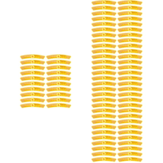 Hemoton 80 Pcs Compact Wheel Reflectors Replaceable Reflective Signs Professional Bicycles Reflectors