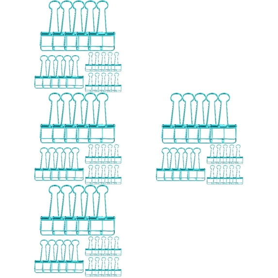 Hemoton 80 Pcs Mini Paper Clips Colorful Document Clips Mini Binder Clips File Paper Clips for Office