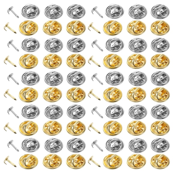 Hemoton 80-Piece Enamel Pin Backs with Locking Butterfly Clutch, Badge Pins Fasteners for Secure Attachment
