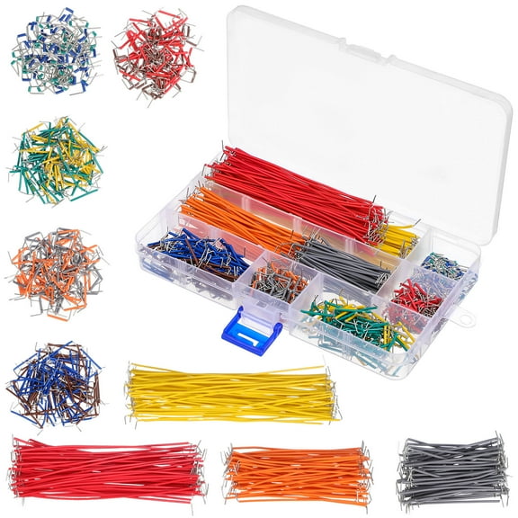 Hemoton 840 Pcs Jumper Wires Assorted Breadboard Wire Kit Flexible Jumper Wires for Electronics PCB Breadboards and Prototyping Circuits